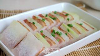 清蒸培根冬瓜片的做法步骤：7