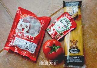 快手茄汁肉丸意粉的做法步骤：1