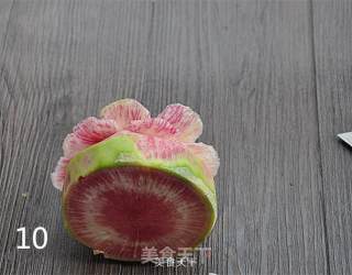 雕刻萝卜花让你的菜肴锦上添花的做法步骤：10
