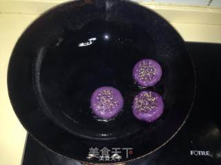 紫薯饼的做法步骤：7