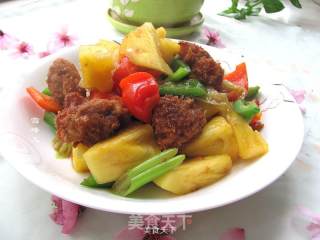 菠萝咕咾肉的做法步骤：14