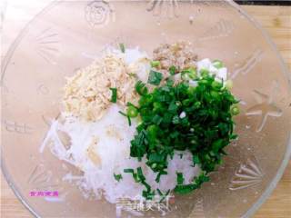 虾皮萝卜香煎饼的做法步骤：3