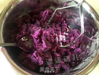 紫薯糯米茶巾绞的做法步骤：3