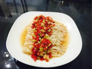 剁椒蒸金针菇的做法步骤：6