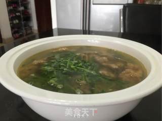 酥肉豆苗汤的做法步骤：5