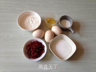【蔓越莓戚风】的做法步骤：1