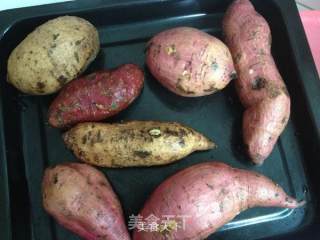 烤箱版【烤红薯】的做法步骤：2