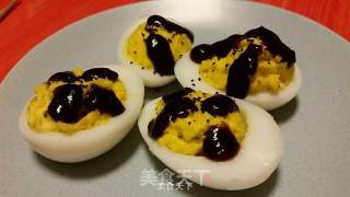 黑椒汁魔鬼蛋的做法步骤：6