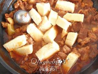 牛肉炖冻豆腐的做法步骤：10