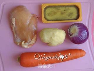 咖喱鸡肉的做法步骤：1