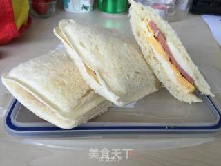火腿三明治的做法步骤：5