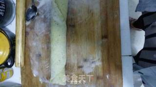 豆渣咖喱葱油饼的做法步骤：3