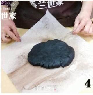 [香兰世家]成都形象--超萌熊猫饼干的做法步骤：4