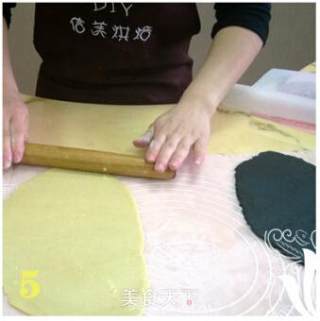 [香兰世家]成都形象--超萌熊猫饼干的做法步骤：5