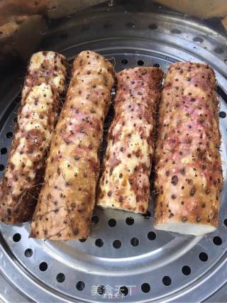 蓝莓山药泥的做法步骤：1