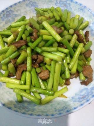 蒜薹炒肉的做法步骤：6