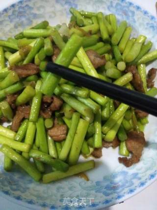 蒜薹炒肉的做法步骤：7