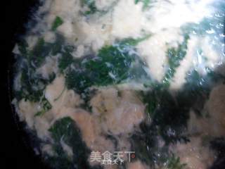 荠菜蛋花汤的做法步骤：4