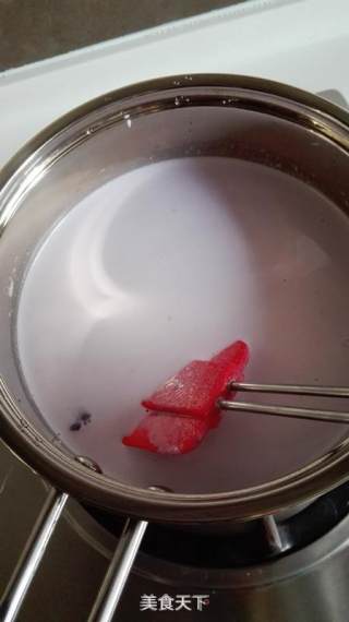 紫薯燕麦牛奶羹的做法步骤：2