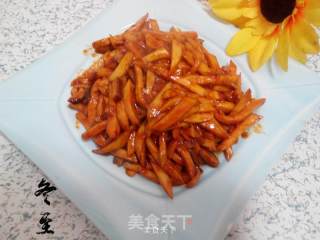 辣炒杏鲍菇的做法步骤：7