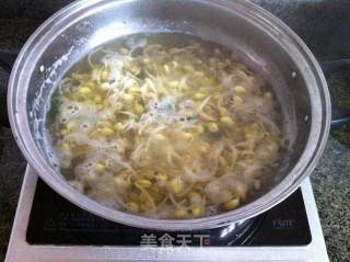 黄豆芽拌菠菜的做法步骤：4