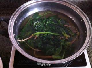 黄豆芽拌菠菜的做法步骤：5