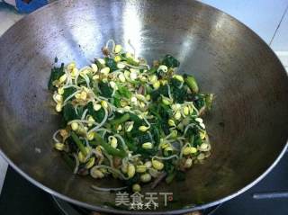 黄豆芽拌菠菜的做法步骤：11
