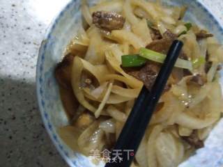 洋葱爆肉片的做法步骤：5