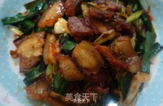 蒜苗炒肉的做法步骤：8
