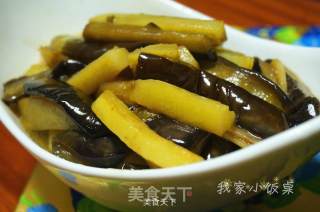 家常红烧土豆茄条(少油版)的做法步骤：11