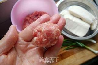 肉丸豆腐汤的做法步骤：2