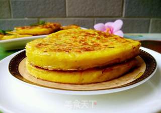 土豆鸡蛋饼的做法步骤：9