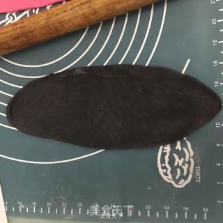 玫瑰竹炭吐司的做法步骤：12