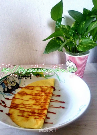 咸香牛奶鸡蛋饼（=＾● w ●＾=）的做法步骤：9