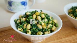 香椿拌黄豆的做法步骤：8