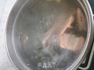 三文鱼味增汤的做法步骤：6