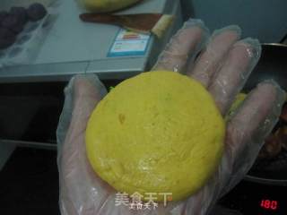 紫薯南瓜饼的做法步骤：9