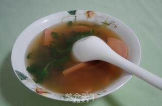 火腿肠茼蒿汤的做法步骤：8
