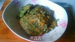 香椿鸡蛋饼的做法步骤：5