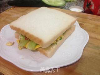 三明治的做法步骤：12