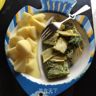 快手早餐之鸡蛋蔬菜饼的做法步骤：10