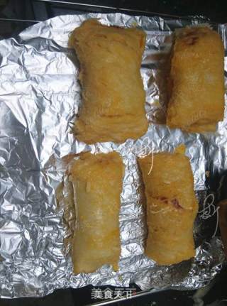 芝心鸡肉面包卷的做法步骤：7