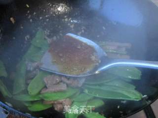 菲力牛排炒荷兰豆的做法步骤：10