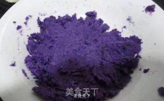 紫薯玫瑰花的做法步骤：2