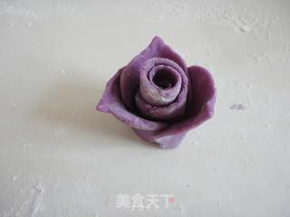 紫薯玫瑰花的做法步骤：9