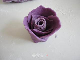 紫薯玫瑰花的做法步骤：10