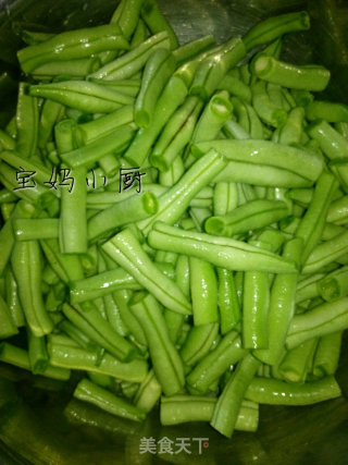 小炒肉片豆角的做法步骤：3