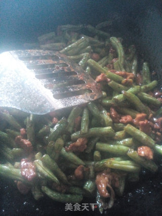 小炒肉片豆角的做法步骤：9