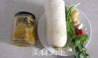 凉拌酱萝卜丝的做法步骤：1