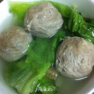 电饭煲煮潮州牛肉丸清汤的做法步骤：3